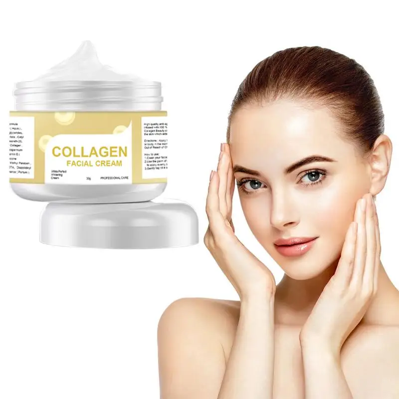 

Антивозрастной коллагеновый крем для лица, увлажняющий дневной и ночной крем для лифтинга и подтяжки, Осветляющий Уход за кожей