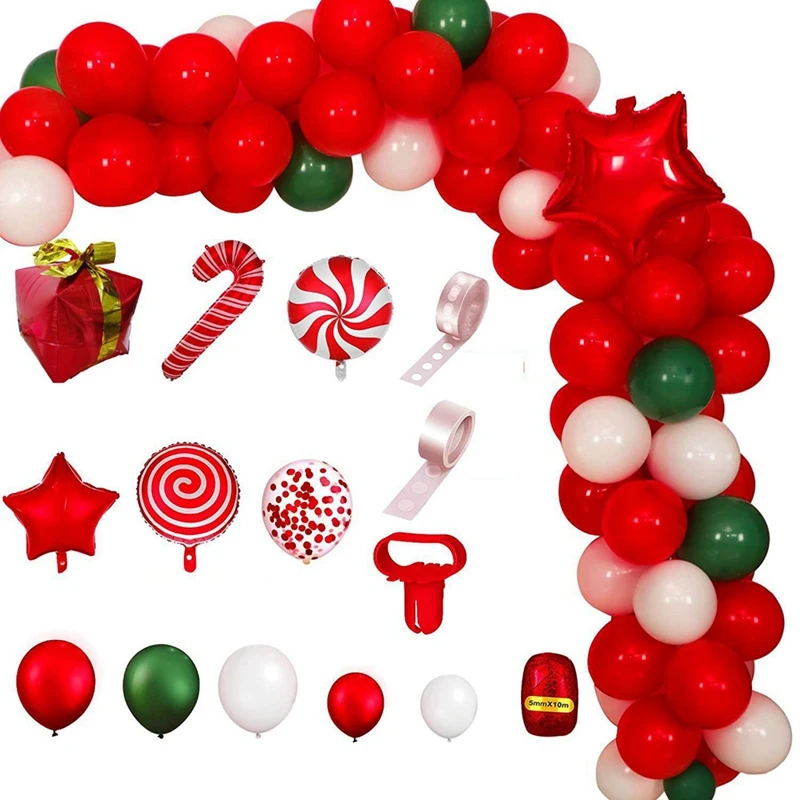 

Christmas Balloons-200PCS Party Decoration, Candy Balloon Gift Foil Balloon,Xmas Decoration Balloon For Christmas Party