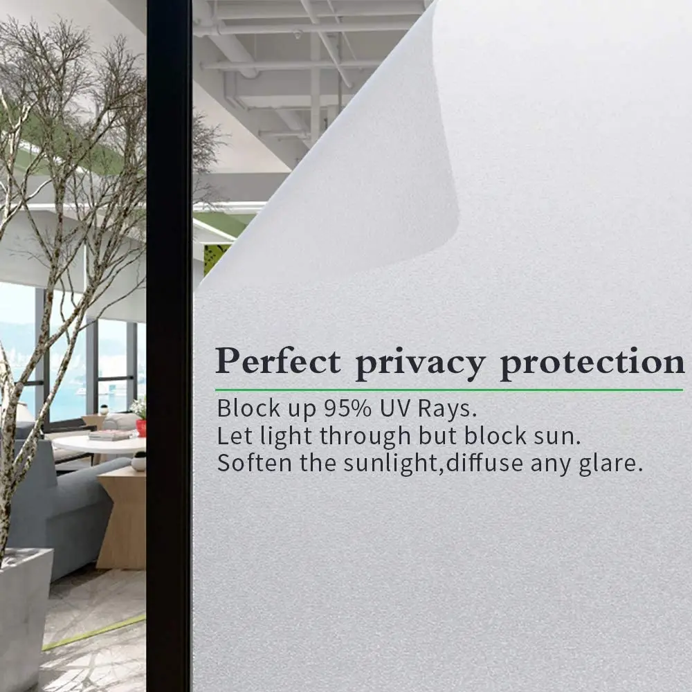 Матовая оконная пленка для обеспечения конфиденциальности домашняя Защитная