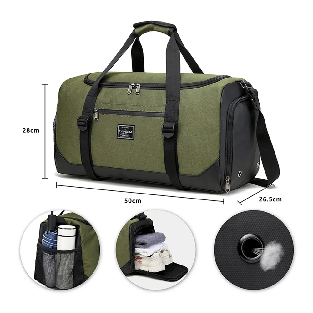 Women Fashion Travel Bags Large Capacity Waterproof Men's Sports Bag Dry and Wet Weekend Voyage Female Shoulder Messenger Bag