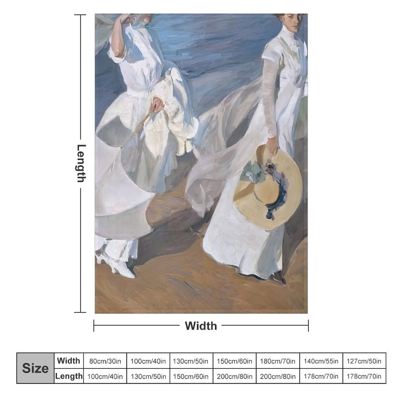 Художественное одеяло joaquin sorolla художественное в художественном стиле Хоакин