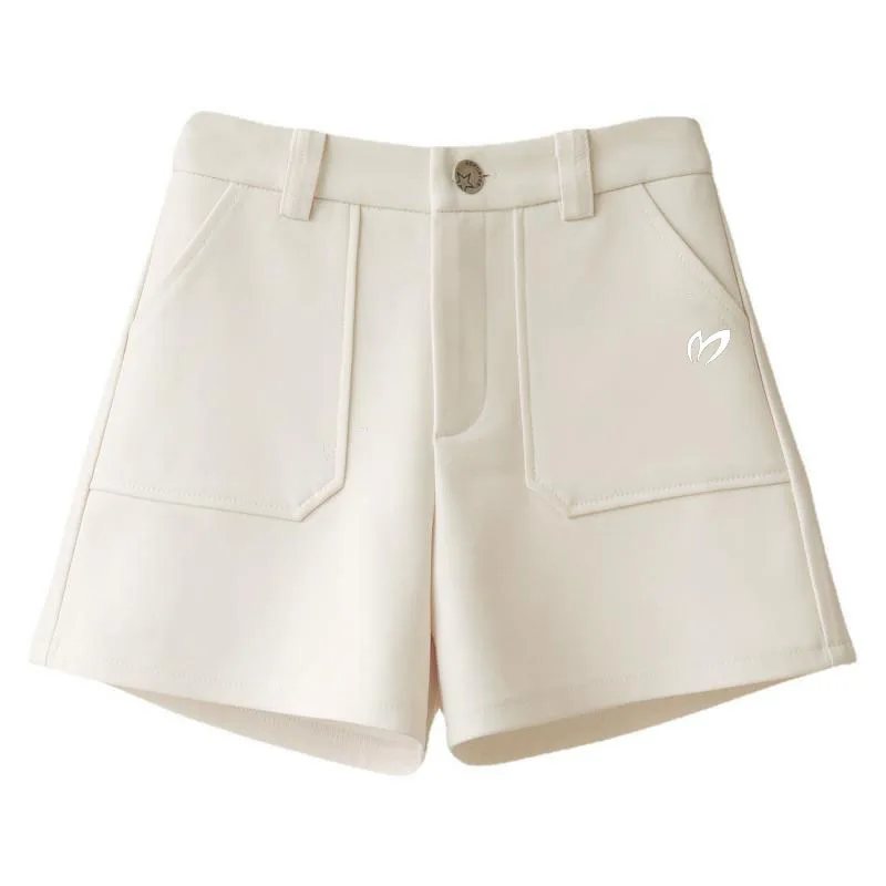 2023 Women's Summer High Waist Wide Leg Single Layer Thin Golf Shorts Tennis Shorts