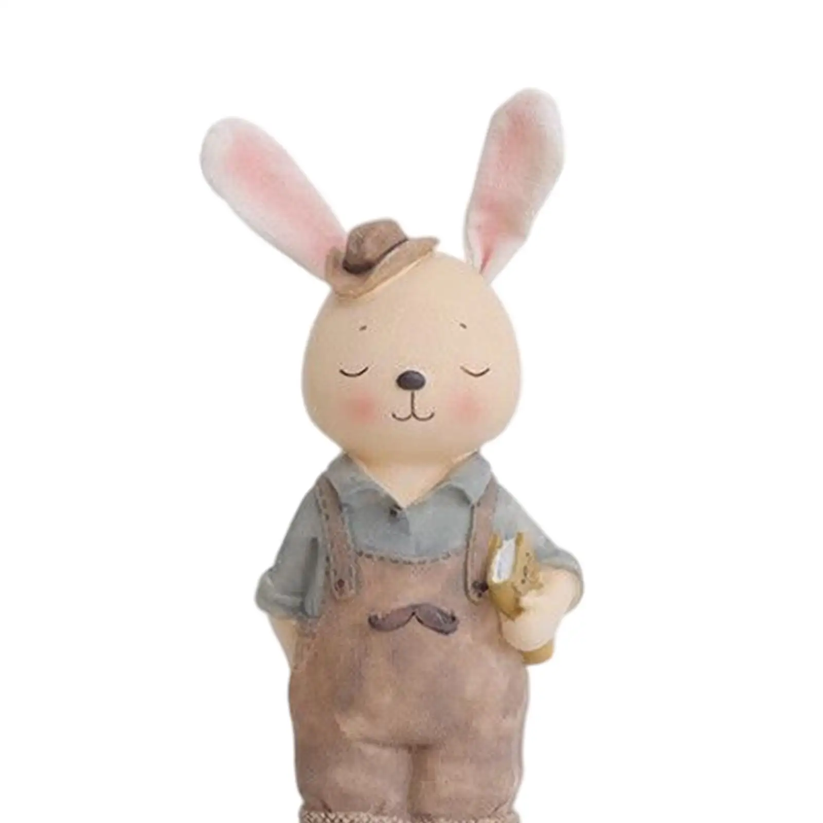 

Cute Rabbit Statue Figurines Animal Sculpture Craft Wedding Gift female
