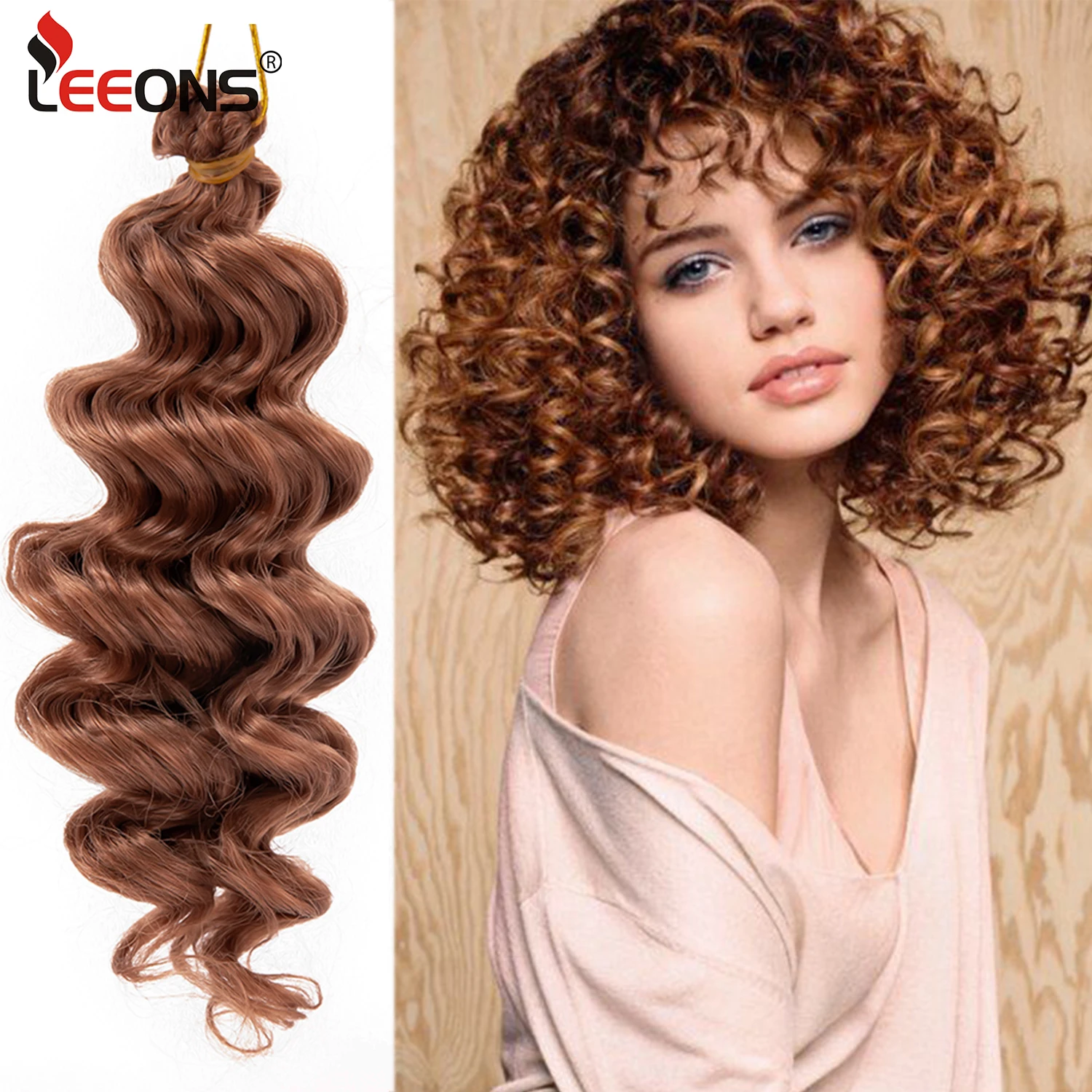 

Short Ocean Wave Crochet Braids Hair 9" Afro Curls Crochet Water Wave Hair For Weaving Braids Synthetic Braiding Hair For Braid