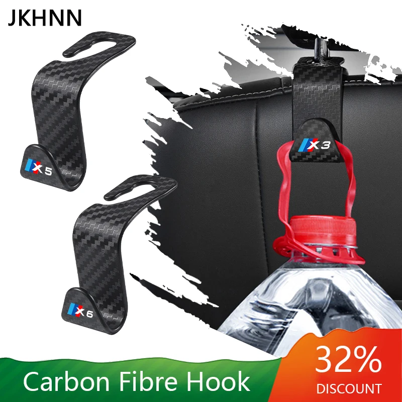 Универсальный Крючок для хранения на заднее сиденье автомобиля, вешалка для спинки сиденья, зажим крепления для Bmw x1, x2, x3, x4, x5, x6, x7, e84, f48, f25, e92, e83, f26, e53, e70