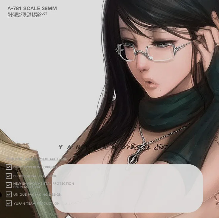 

38mm Resin model kits figure beauty colorless and self-assembled A-781
