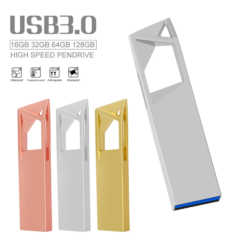 

USB3.0 Flash Drives Pendrive 128gb 256gb флешка usb pen drive 64gb 32gb 16gb 8gb metal USB 3 0 stick high speed usb flash