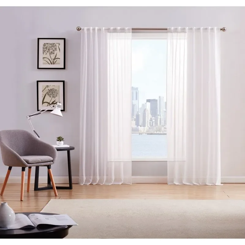 

50x84 White Window Panel Pair