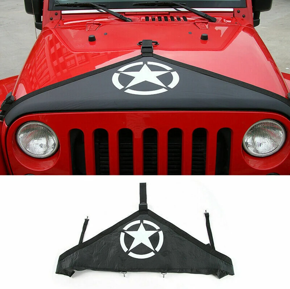 Защитный Бюстгальтер для капота двигателя Jeep Wrangler JK 2007-17 аксессуары пентаграмма