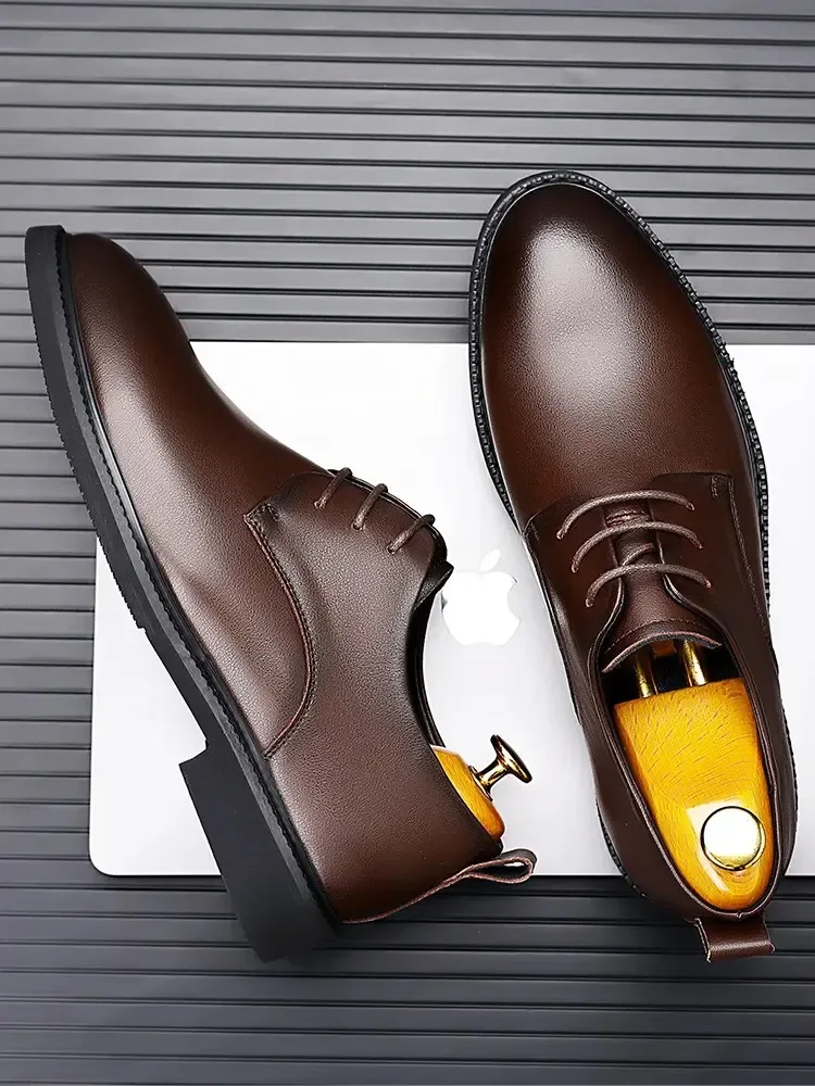 Мужская Классическая Деловая Обувь ENLEN &amp BENNA Высококачественная Осенне-зимняя