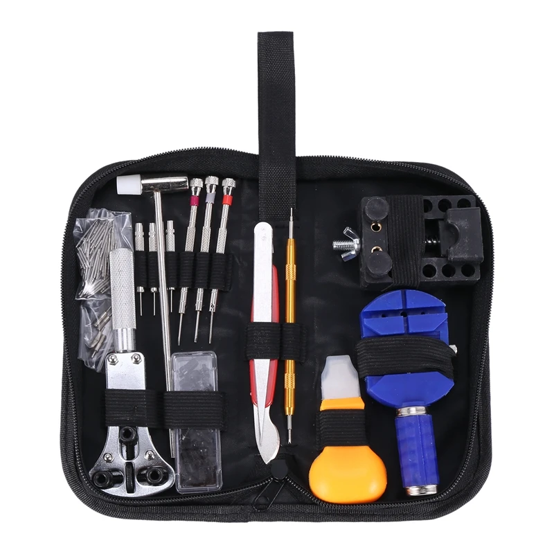 

147 PCS Watch Repair Kit Professional Spring Bar Tool Set, Watch Band Link Pin Tool Set with Carrying Case
