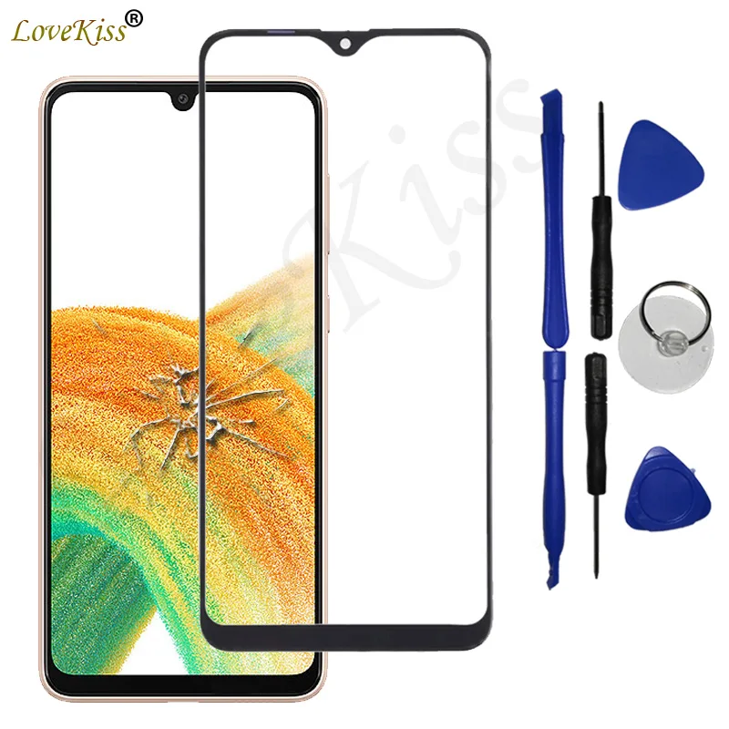 

Передняя панель для Samsung Galaxy A02, A02S, A12, A32, A52, A21, A21S, A03, A03S, A13, A33, A53, сенсорный экран, стеклянная линза, не ЖК-дисплей, датчик