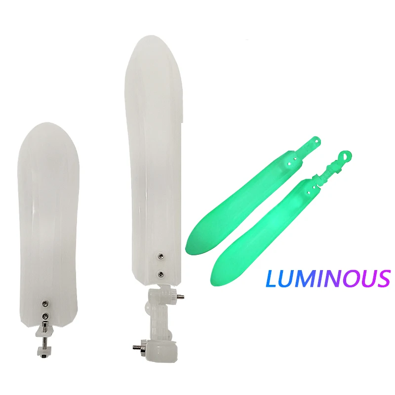

Bike Luminous Fenders Stylish Mudguard Plastic Mountain Bike Bicycles Front Rear Fenders Set Bicycle Mudguard Wings for Bicycle