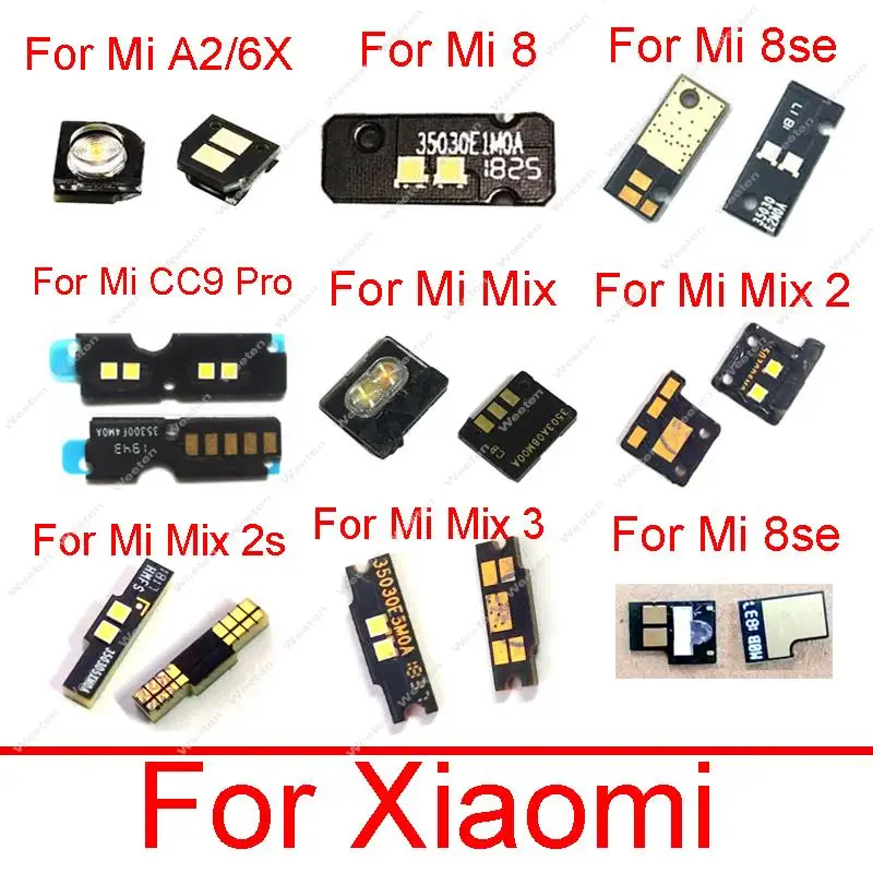Фото Для Xiaomi Mi A2 6X 8 SE CC9 Note 10 Pro Mix 2 2s 3 Датчик фонарика Гибкий кабель Камера Вспышка Фонарик Лампа Ремонт платы №1
