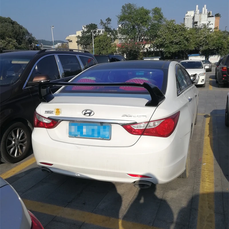 FD2 стиль для Hyundai Sonata 9-й спойлер 2014 - 2019 ABS Материал углеродный вид Автомобильный
