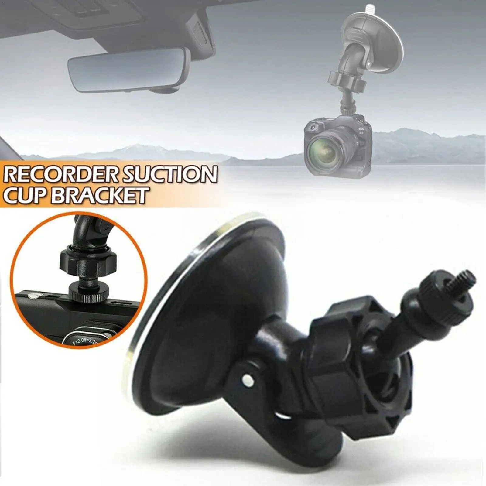 New Car Driving Recorder Bracket 360 Degree Rotating Car Holder Sport DV Camera Mount For Xiaomi YI GoPro DVR Holder L0T5