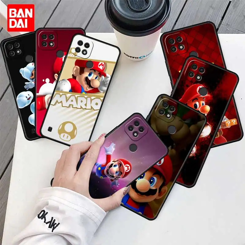

Phone Case for Oppo Realme C21 C21Y C25 C15 C11 C3 C20 5 6 7 8 5i 6i 7i 8Pro Narzo30A Full Trend Super Mario Characters