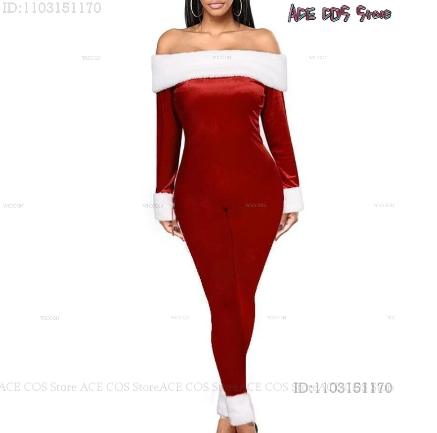 Женский костюм Mariah для косплея Все я хочу на Рождество красный наряд комбинезон