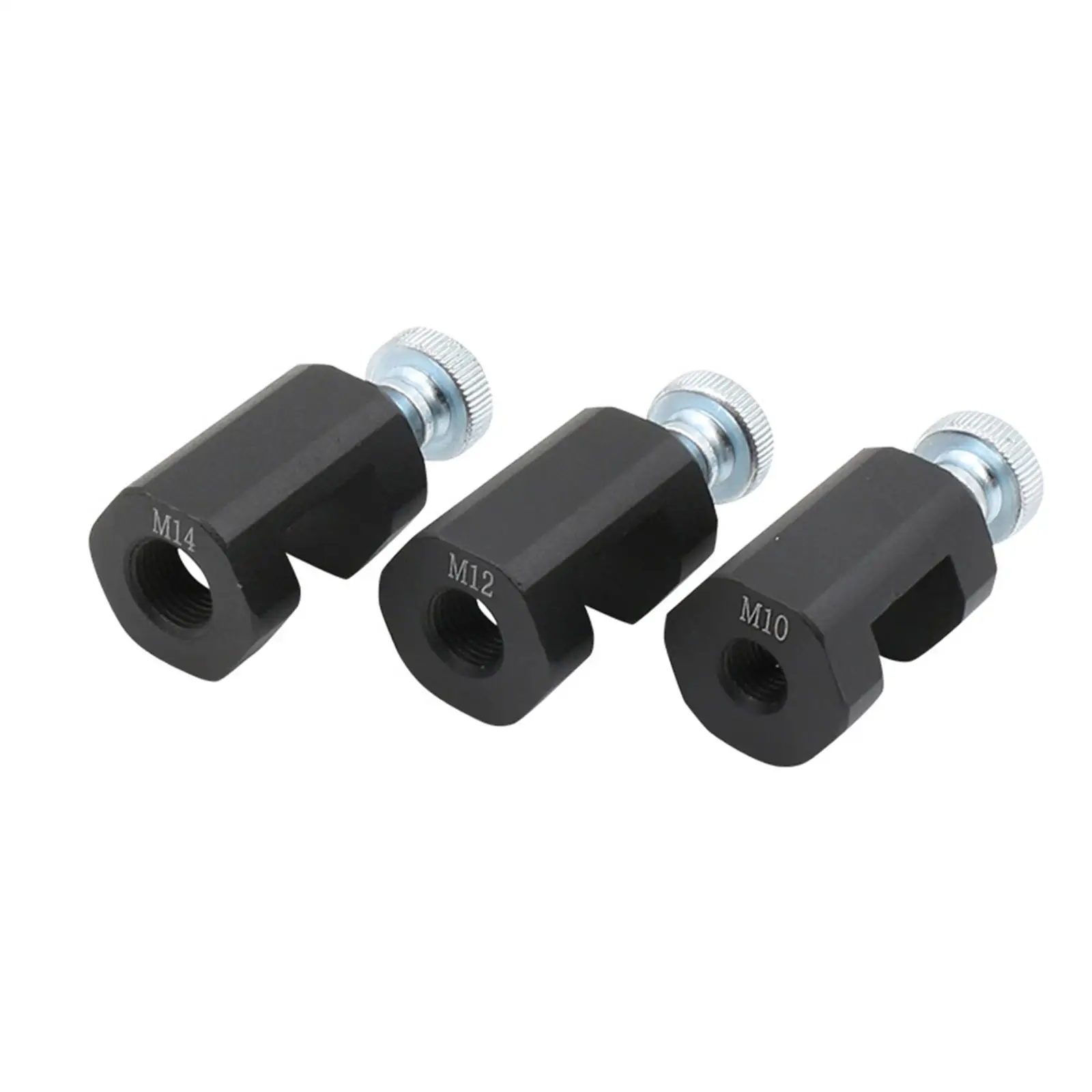 

3 Pieces Engine Spark Plug Caliper Repair Threaded Easy to Carry Black