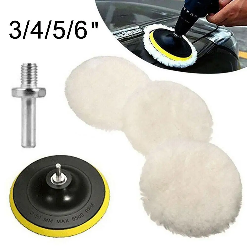 

Universal Car Polish Pad 3/4inch For M10/M14 Soft Wool Machine Waxing Polisher Car Body Polishing Discs Detailing Cleaning Goods