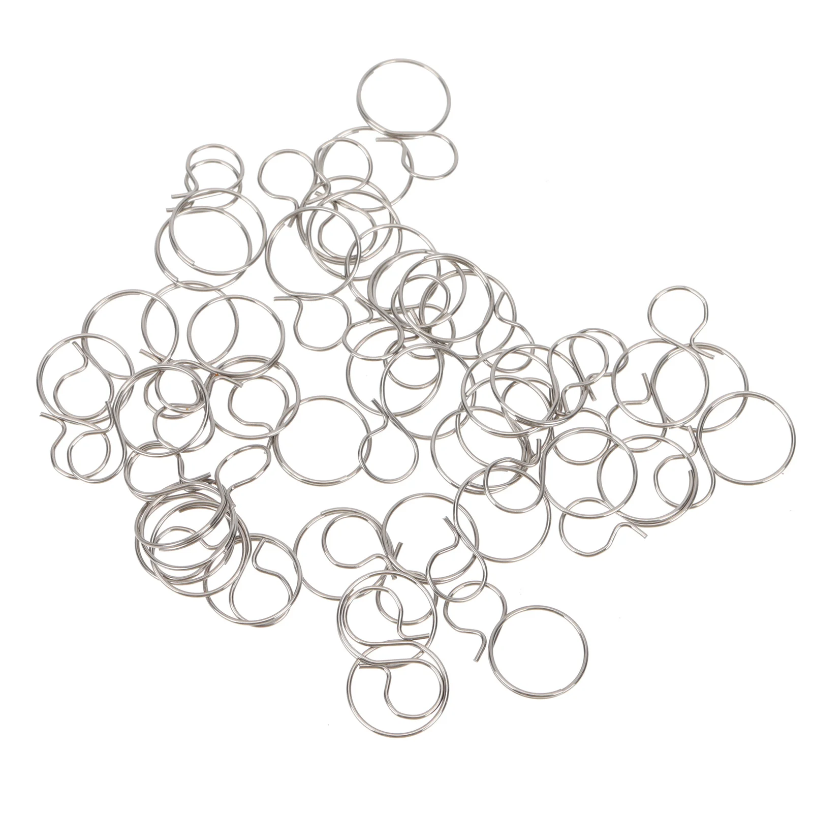 

100pcs Rings Beads Chain Connector Octagon Beads Connector Chandelier Connection Ring for Chandelier DIY