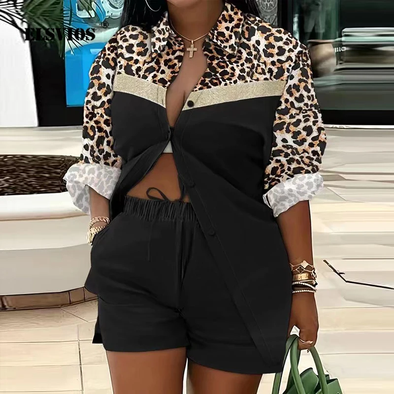 

Fashion Commute Two Piece Sets For Women Summer Autumn Fashion Printed Cardigans Shirts Shorts New Streetwear Party Elegant Sets