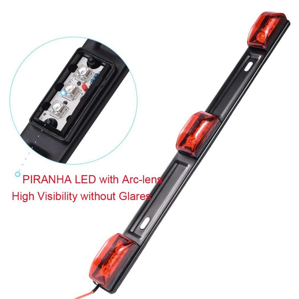 Задний фонарь прицепа 14 2 дюйма красный габаритный с идентификационным знаком