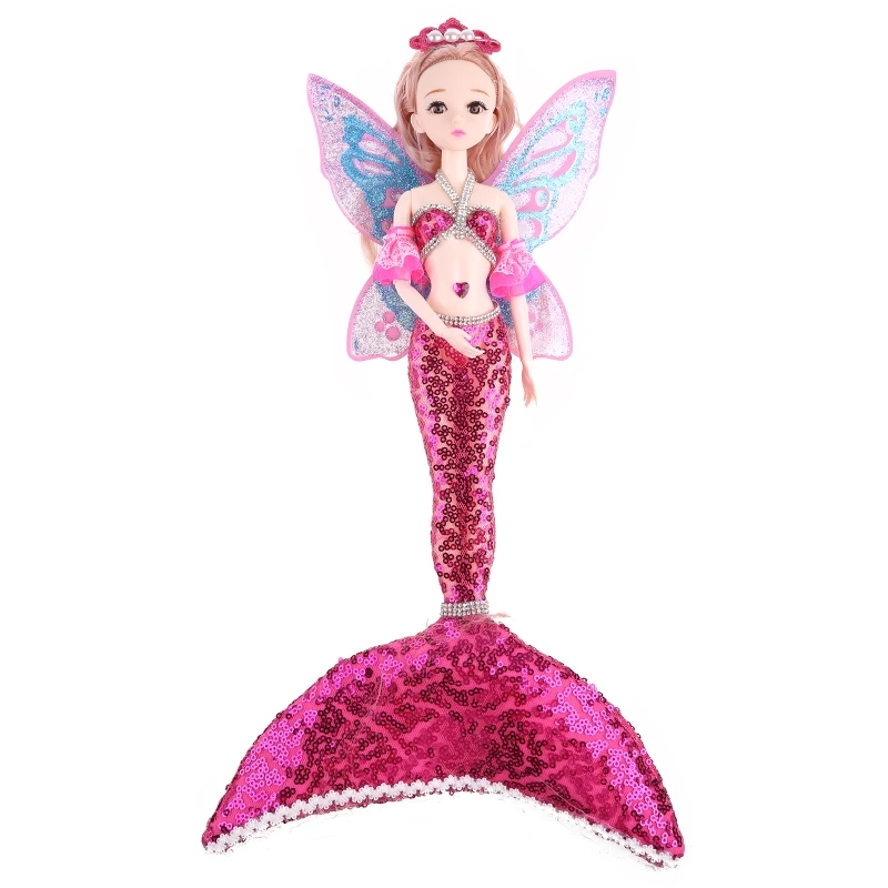

47cm Shiny Princess Mermaid for Doll Children Girls Birthday Gif E65D