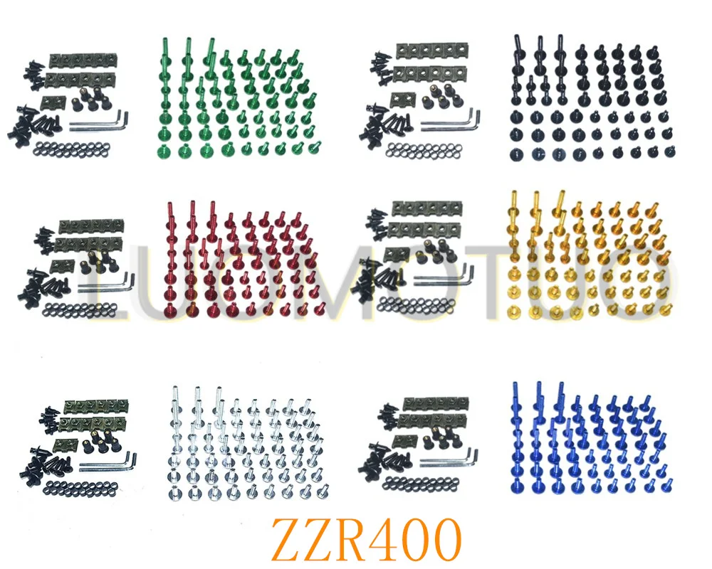

Комплект винтов и гаек для кузова Kawasaki ZZR400 1993-2007