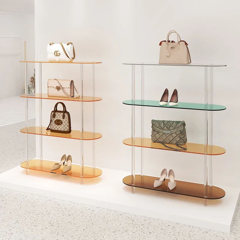 Магазин женской одежды акриловая сумка для обуви Nakajima полка хранения витрина