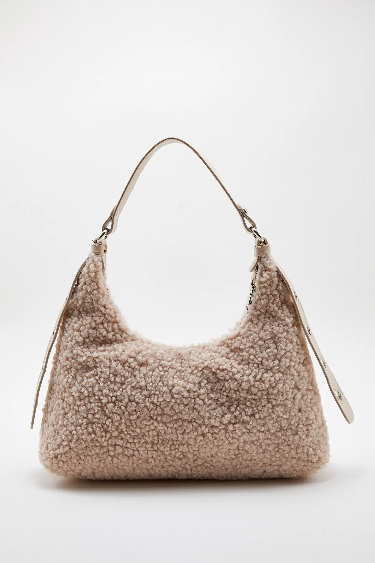 Женская сумка-багет из искусственного меха |