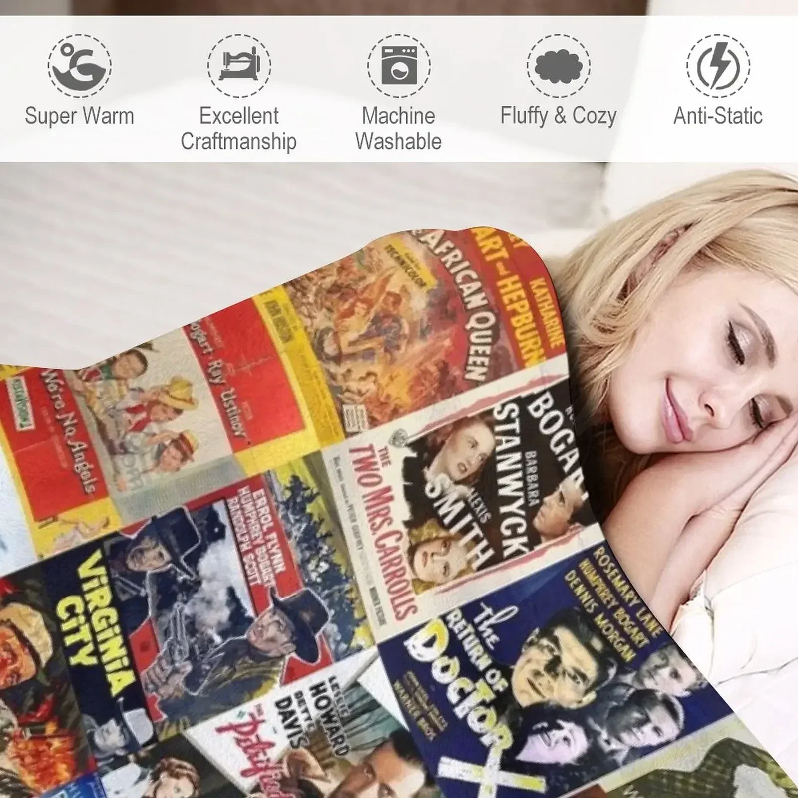 Хамфри Богарт постеры фильмов пледы рождественские подарки очень большой