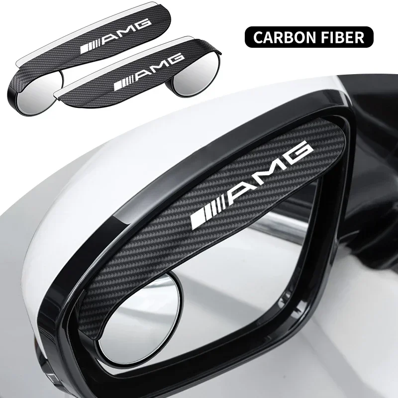 2 шт. маленькое круглое зеркало заднего вида для бровей от дождя Mercedes Benz AMG W124 W202 W203