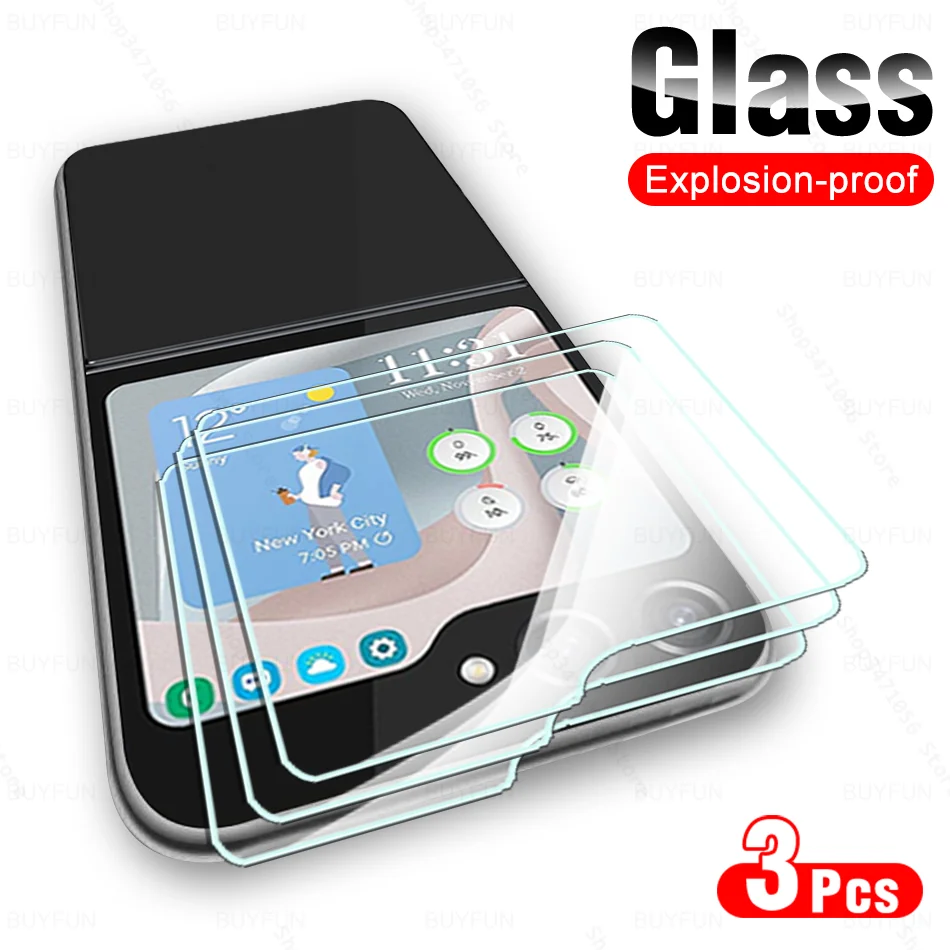 

3 шт., Защитное стекло для Samsung Galaxy Z Flip5