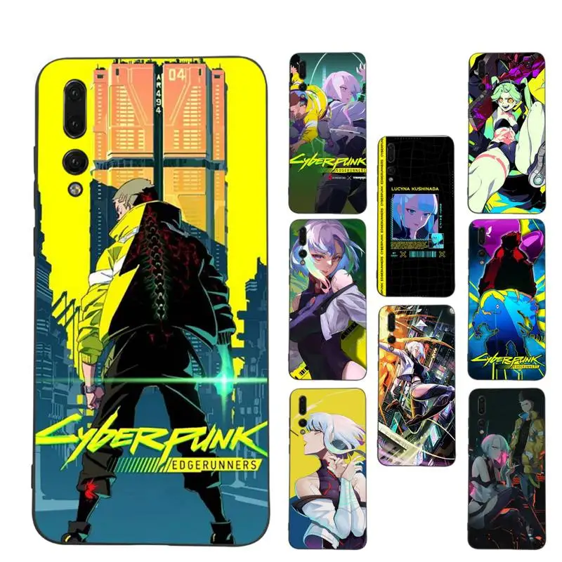 

Anime Cyberpunk Edgerunners Phone Case for Huawei P30 40 20 10 8 9 lite pro plus Psmart2019