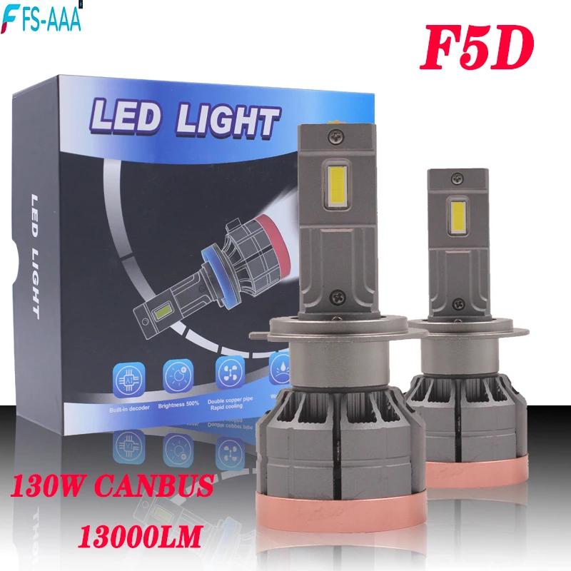 F5D 130W H7 H4 фонарь 9004 H11 H13 6000K Автомобильная фонарь лампа противотуманная фонарь H7 H11 H8 9005 9006 H1 880 автомобильный фонарь