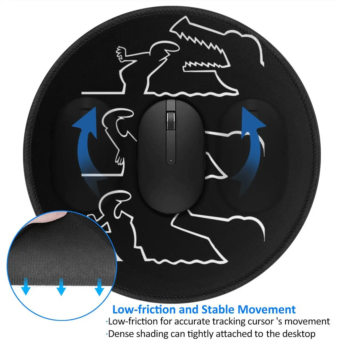 Коврик для мыши под крокодиловую кожу La Linea подлокотник телевизионной программы