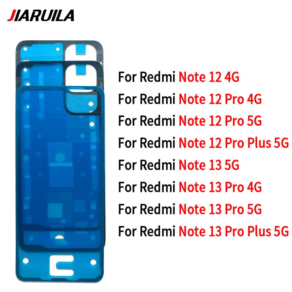 НОВИНКА для Xiaomi Redmi Note 12 4G 13 5G Pro Plus Водонепроницаемая клейкая задняя крышка