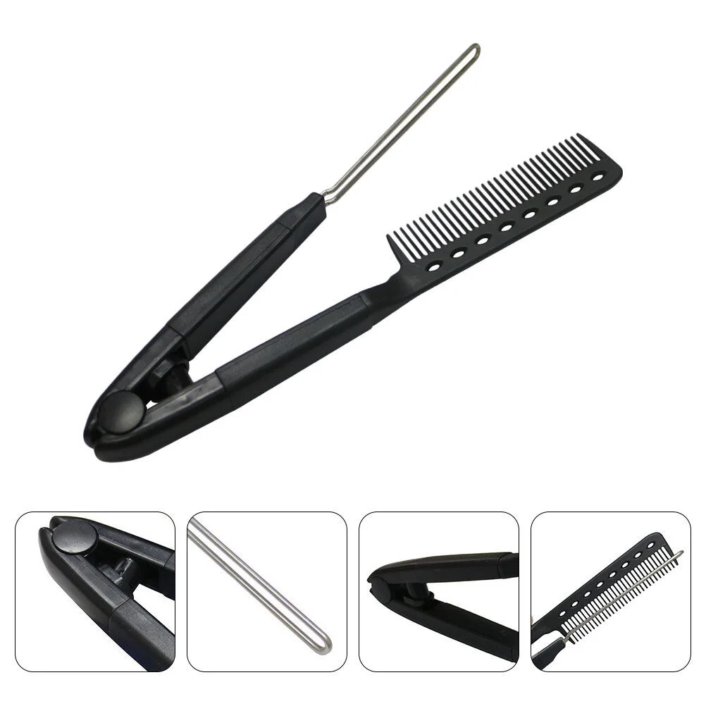 

Splint Styling Hair Brush V Shaped Straightener Professional Hairdressing Tool Hairstyling
