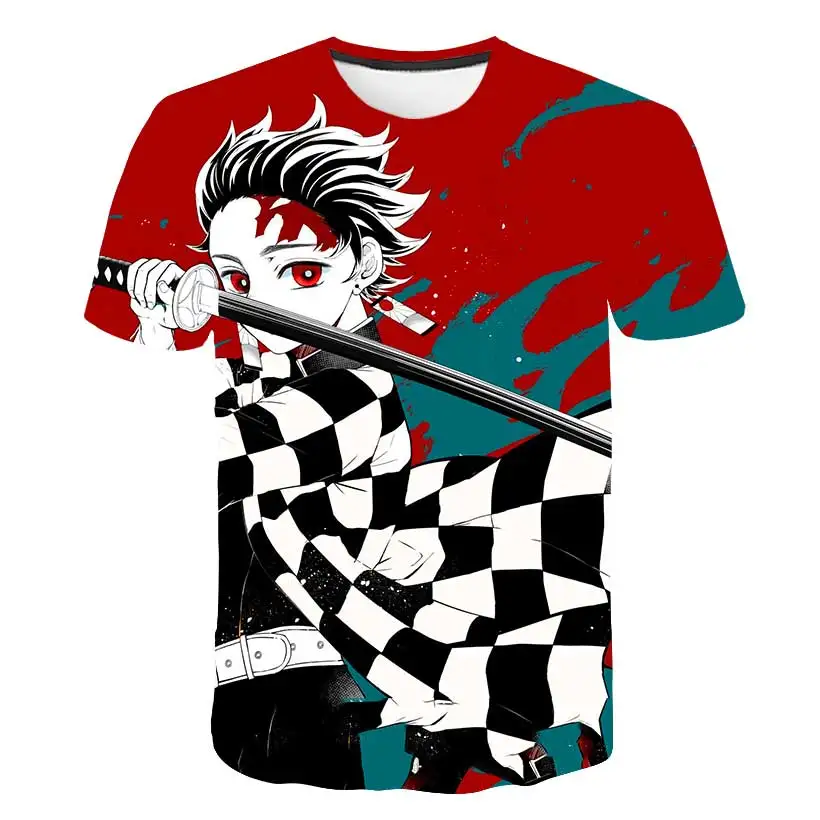 

2021 Demon Slayer: Kimetsu No Yaiba Japan Anime T Shirt Children Clothing Tops Tees Vegeta T Shirt Kids Baby Boys Clothes 4-14 Y