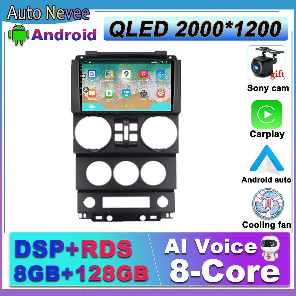 

Android For Jeep Wrangler Unlimited 3 JK 2008 - 2010 Car Radio Multimedia Navigation Car Radio Multimedia Video Player