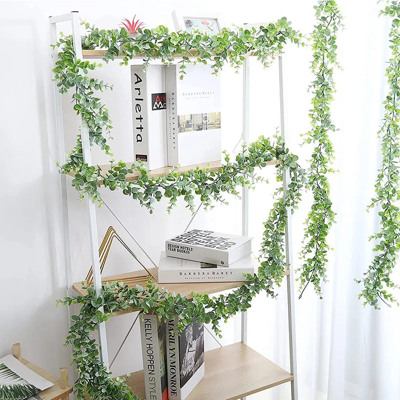 

Artificial Eucalyptus Wedding Decoration Background Arched Wall Soft Rattan Simulation Eucalyptus