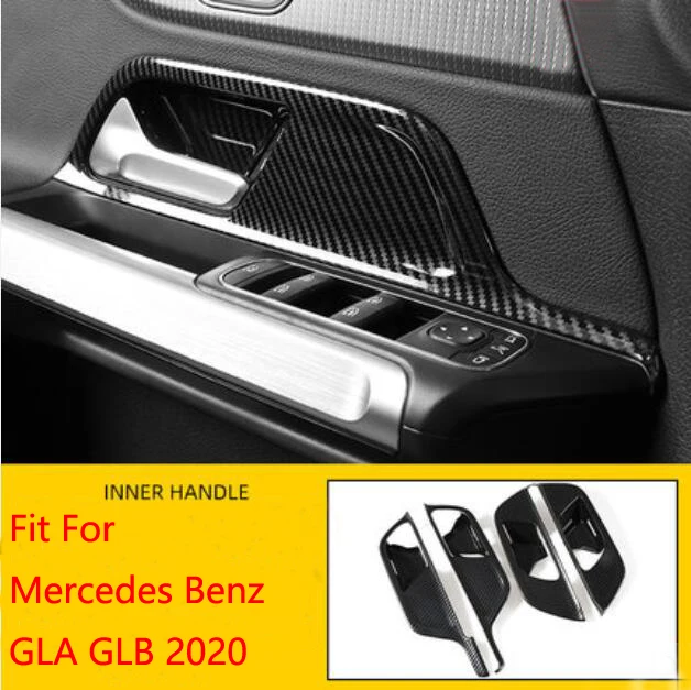 

For Mercedes Benz GLA GLB 2020 Interior Door Handle Catch Cover Inner Bowl Trim Frame Decoration
