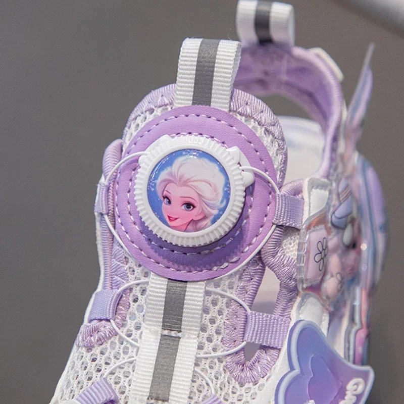Сандалии Принцессы Эльзы Disney Frozen Для Девочек Летняя Спортивная Пляжная Обувь
