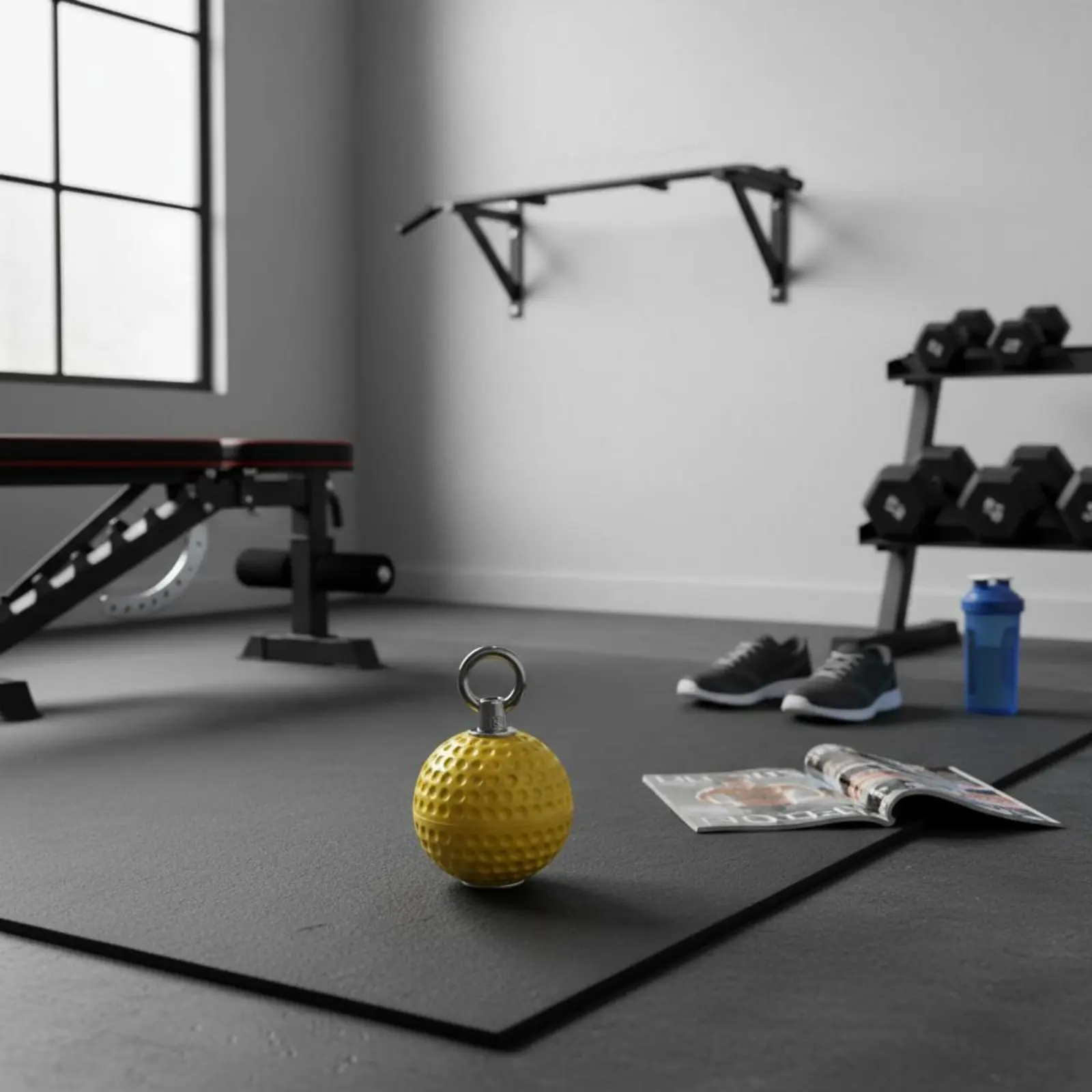 Фото Мяч-тренажер для предплечий Pull-up Grip Orb, противоскользящий, для тренировки хвата, долговечный, для инструкторов №1