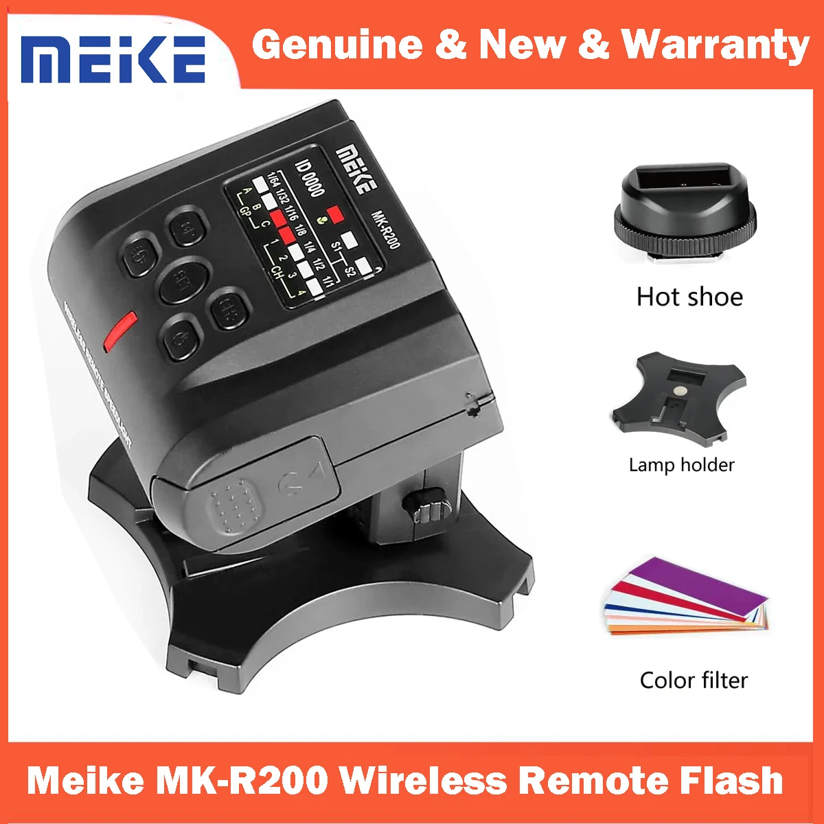 

Meike MK-R200 II 2.4GHz HSS Wireless Remote Flash for Nikon Sony Canon Cameras