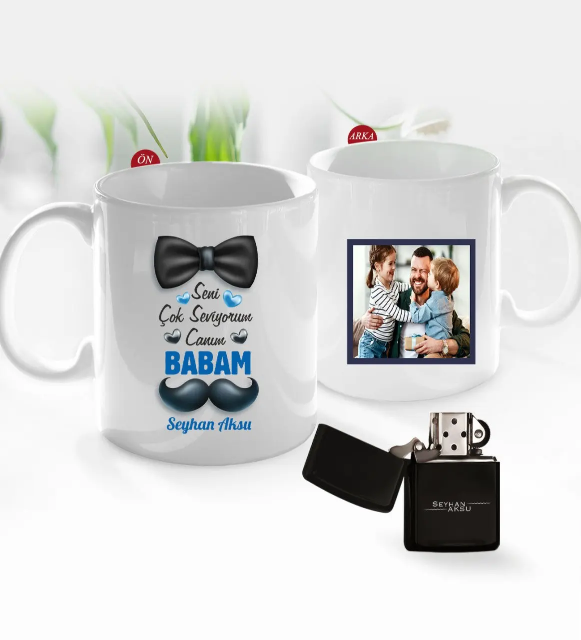 

Персонализированные Fathers Day Gift», «фото кружка чашка и бензиновая Зажигалка Seti-92