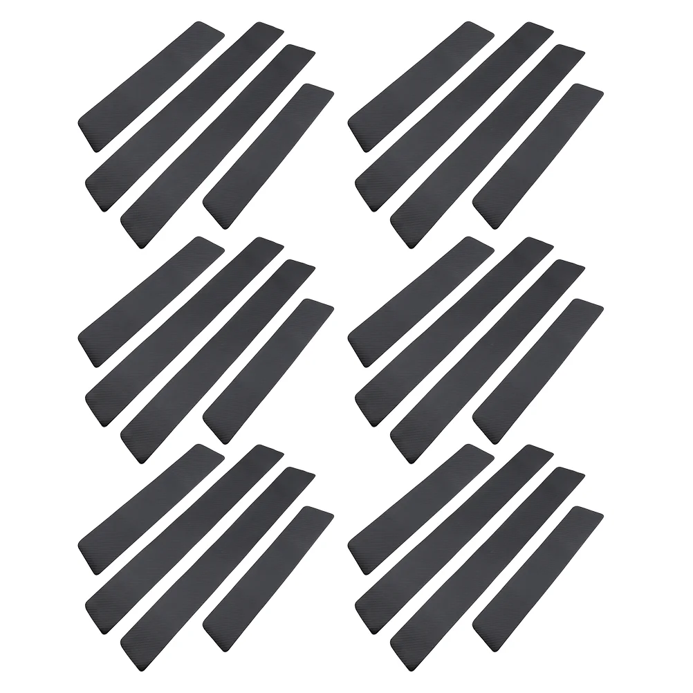 

24 шт., карбоновые наклейки на пороги автомобиля