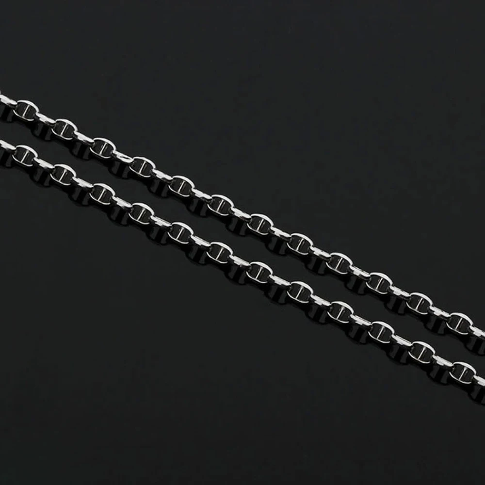 Цепочка из чистого 18-каратного желтого розового и белого золота 2 5 мм ожерелье с