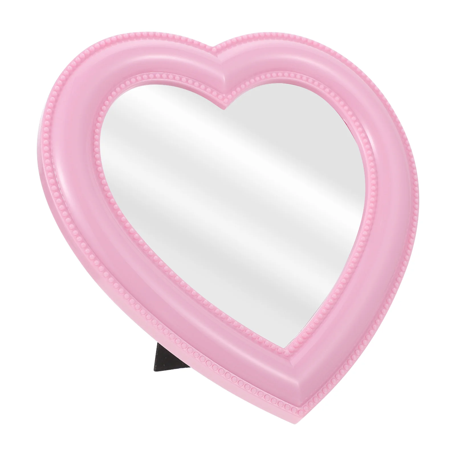 

Mirror Heart Makeup Walltabletop Table Desk Vanity Shaped Desktopbeauty Hanging Standing Small Handheld Personal Travel Mirrors